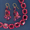 Pink Crystal Necklace and Earrings, by Baccarat