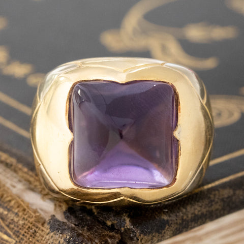 Piramide Amethyst Ring by Bvlgari