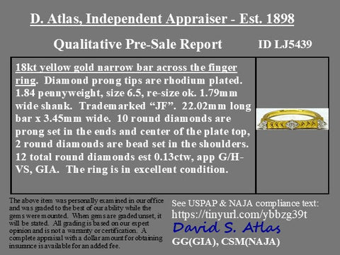 Quad Trio Bar Ring, by Jude Frances
