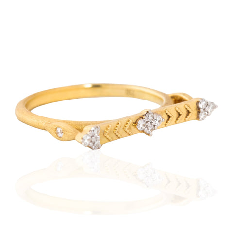 Quad Trio Bar Ring, by Jude Frances