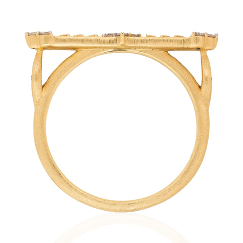 Quad Trio Bar Ring, by Jude Frances