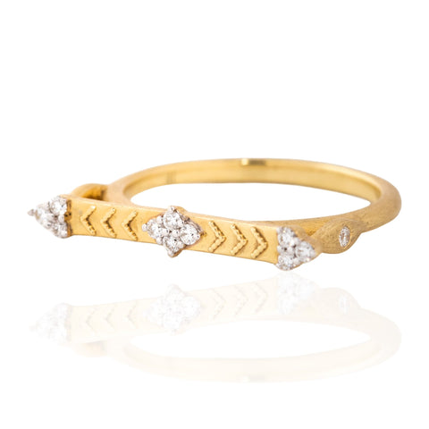 Quad Trio Bar Ring, by Jude Frances