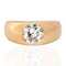 Antique Tiffany & Co. 1.33ct old European cut diamond flush-set solitaire ring in 18kt yellow gold, GIA
