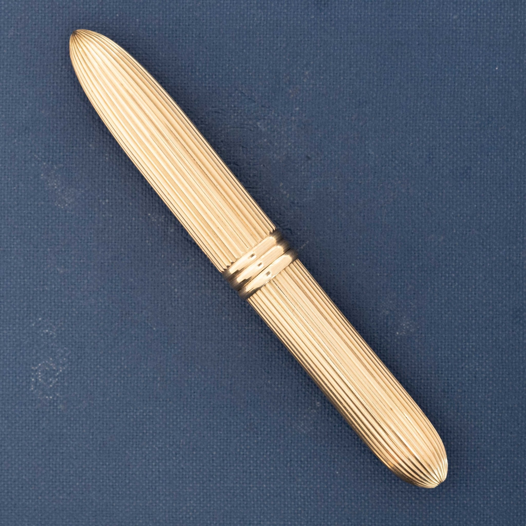 RARE Antique Retractable Makeup Brush, by Cartier London