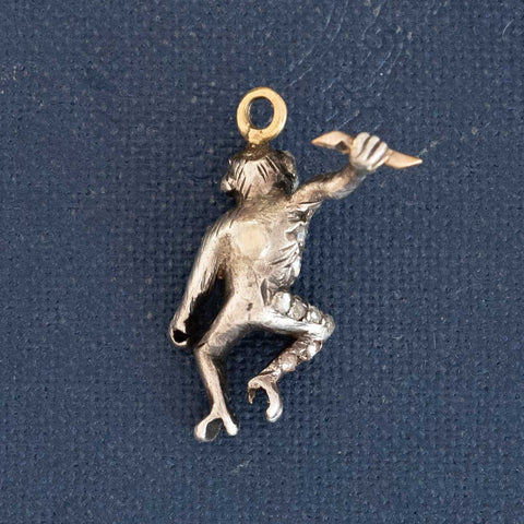 RARE Antique Rose Cut Diamond Monkey Charm