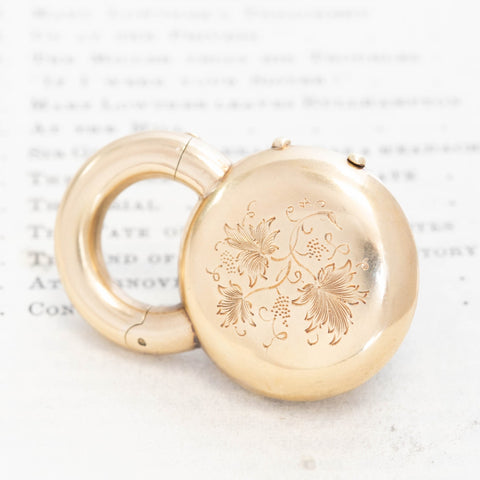 RARE Victorian Carbuncle Garnet Padlock Locket
