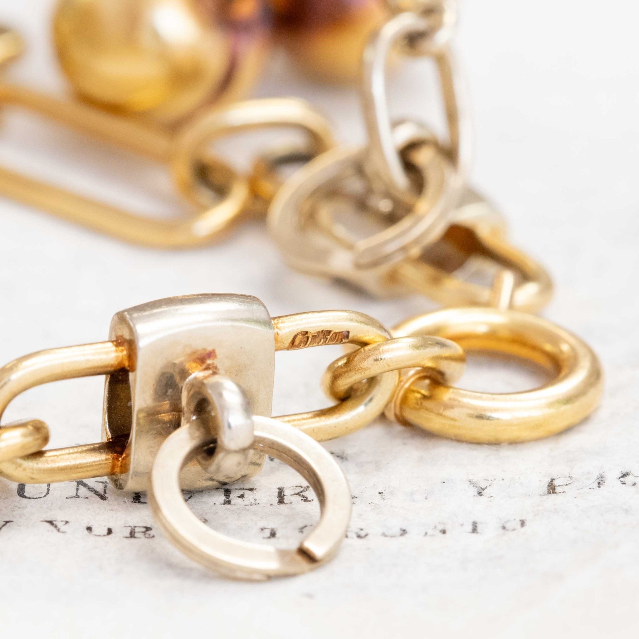 Vintage Cartier Aldo Cipullo gold fruit charm bracelet collector piece