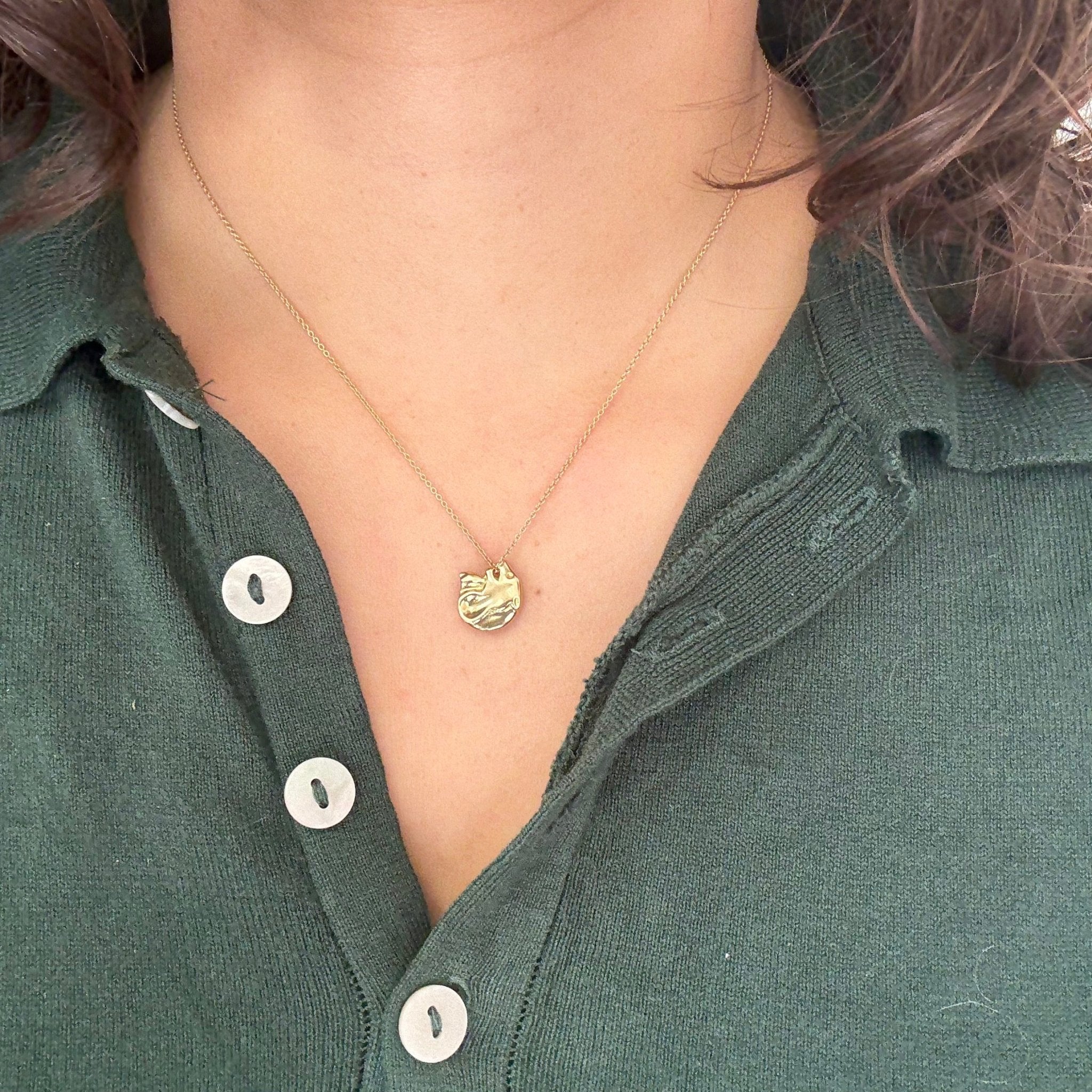 Rare Peretti Chinese Zodiac Tiger charm in polished yellow gold