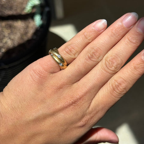RARE Vintage Constellation Rolling Ring, by Cartier