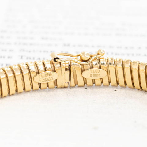 RARE Vintage Diamond Tubogas Bracelet, by Paloma Picasso for Tiffany & Co.