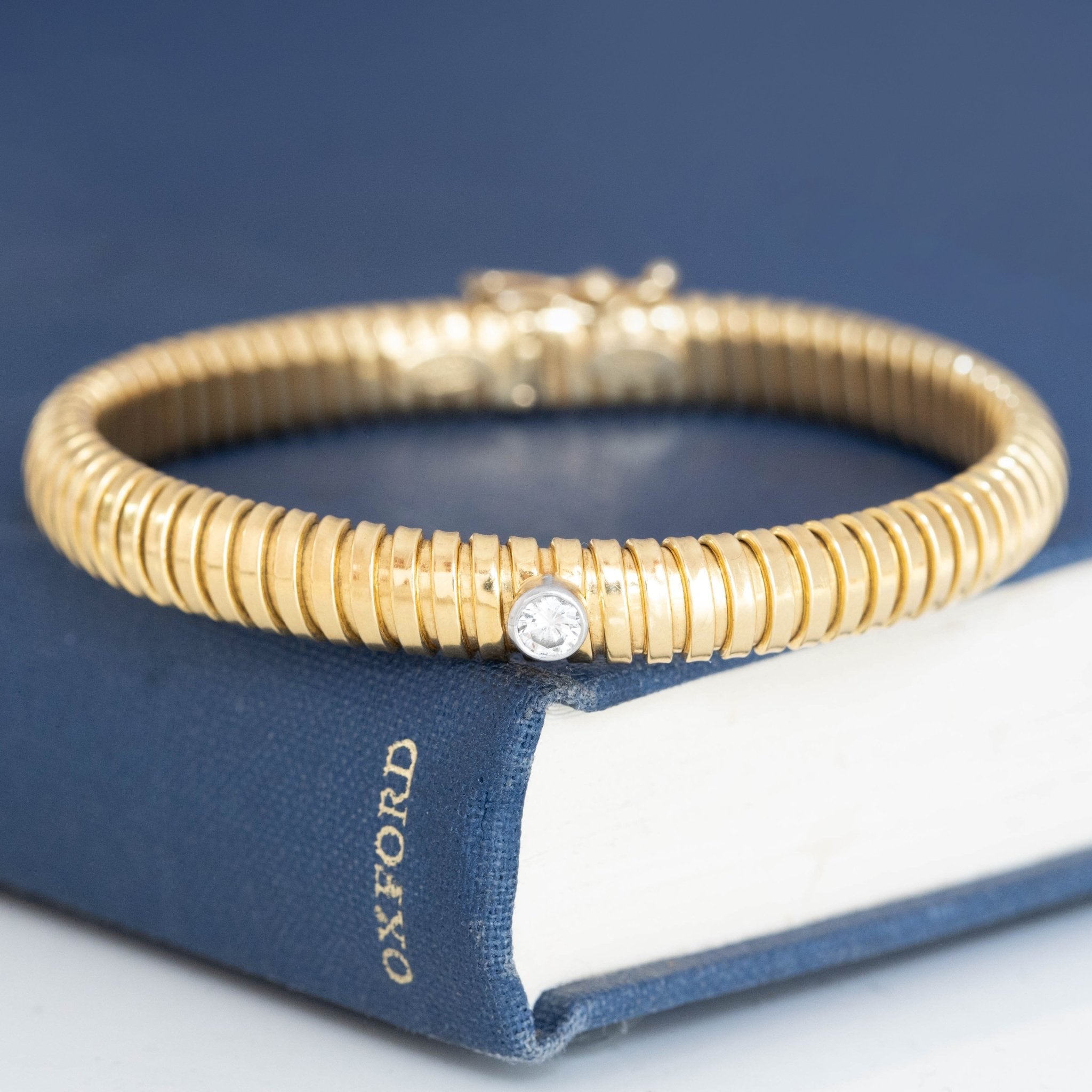 RARE Vintage Diamond Tubogas Bracelet, by Paloma Picasso for Tiffany & Co.