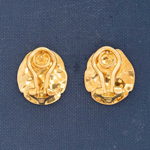 RARE Vintage Frog on Lilly Pad Earrings, by Tiffany & Co.