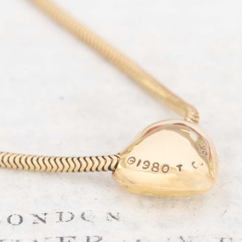 RARE Vintage Heart Pendant by Tiffany & Co.