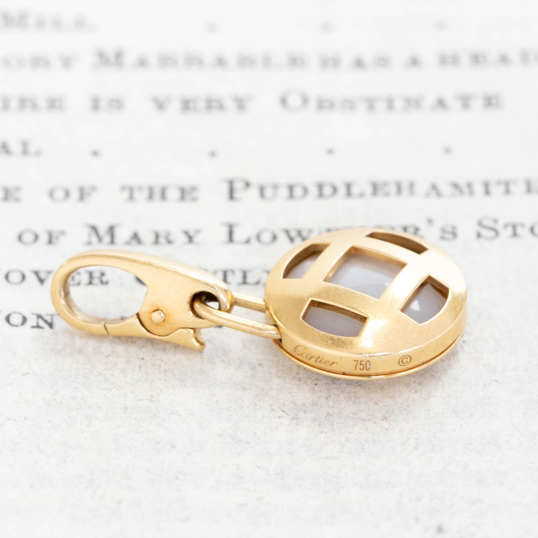RARE Vintage Mother of Pearl Charm, by Cartier