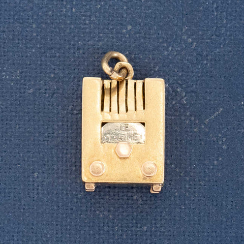 RARE Vintage Multilingual Juke Box I LOVE YOU Charm, French