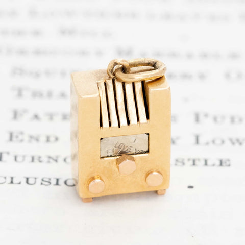 RARE Vintage Multilingual Juke Box I LOVE YOU Charm, French