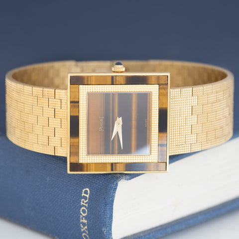 RARE Vintage "Protocole" Tigers Eye Watch, by Piaget