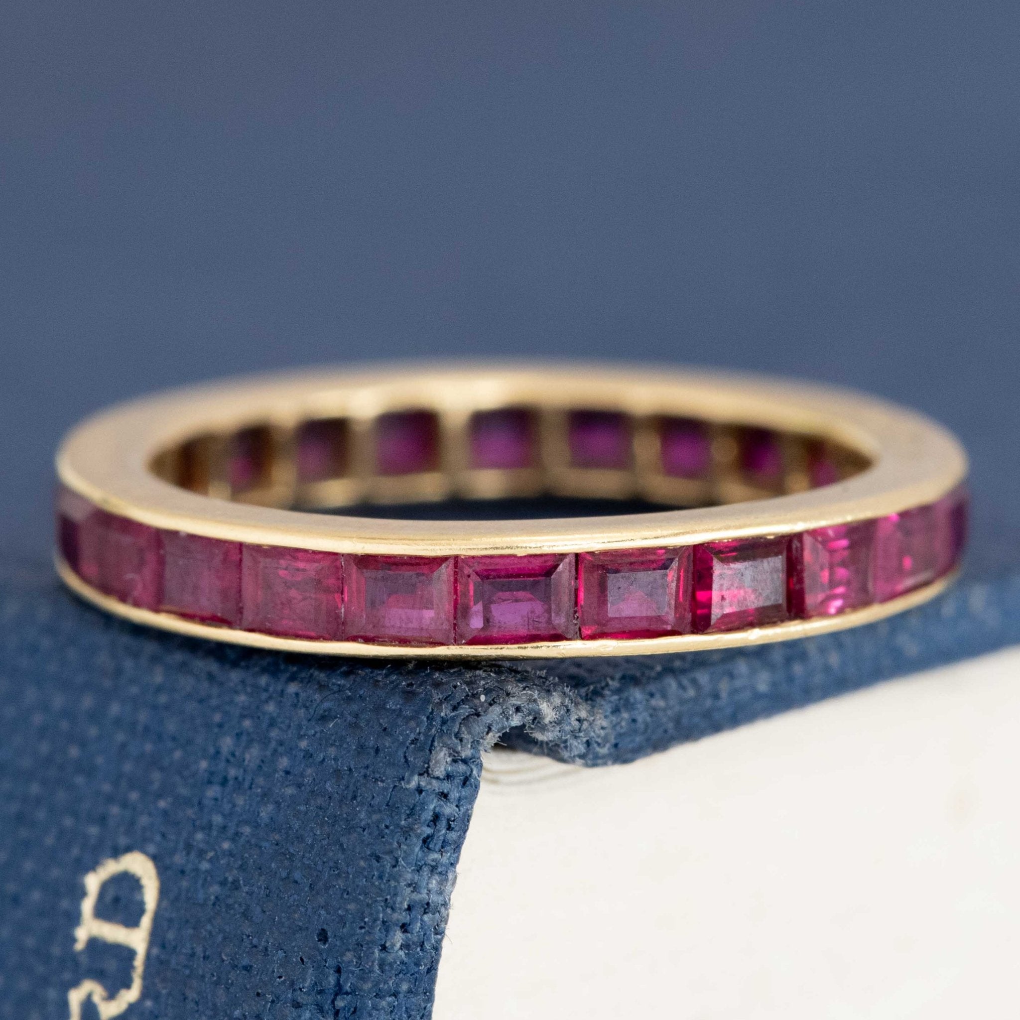 2.30ctw RARE Vintage Ruby Eternity Band, by Cartier London