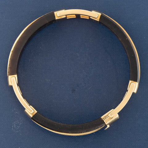 RARE Vintage Wood & Gold Bracelet, by Van Cleef & Arpels