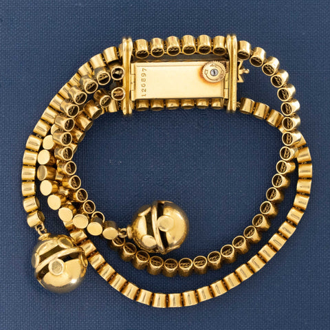 Andre Col Retro French Gold Bracelet Watch, by Jaeger-LeCoultre