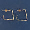 Retro Square Hoop Earrings