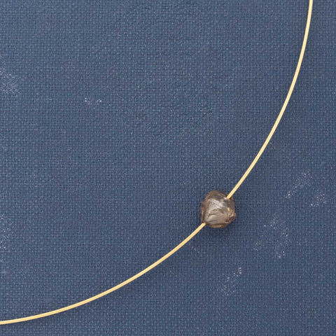 Rough/Uncut Octahedron Diamond Collar