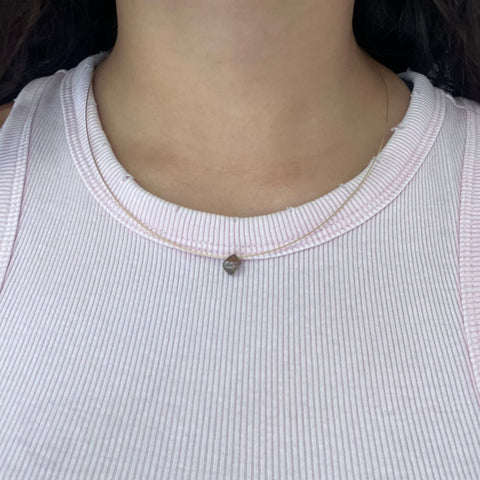 Rough/Uncut Octahedron Diamond Collar