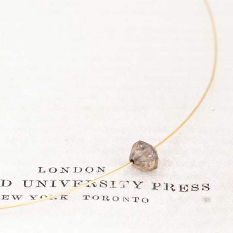 Rough/Uncut Octahedron Diamond Collar