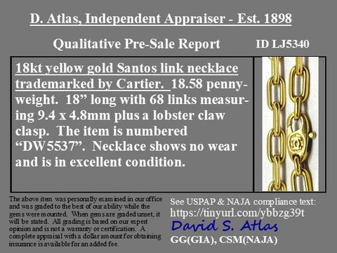 Santos de Cartier Chain Necklace, by Cartier