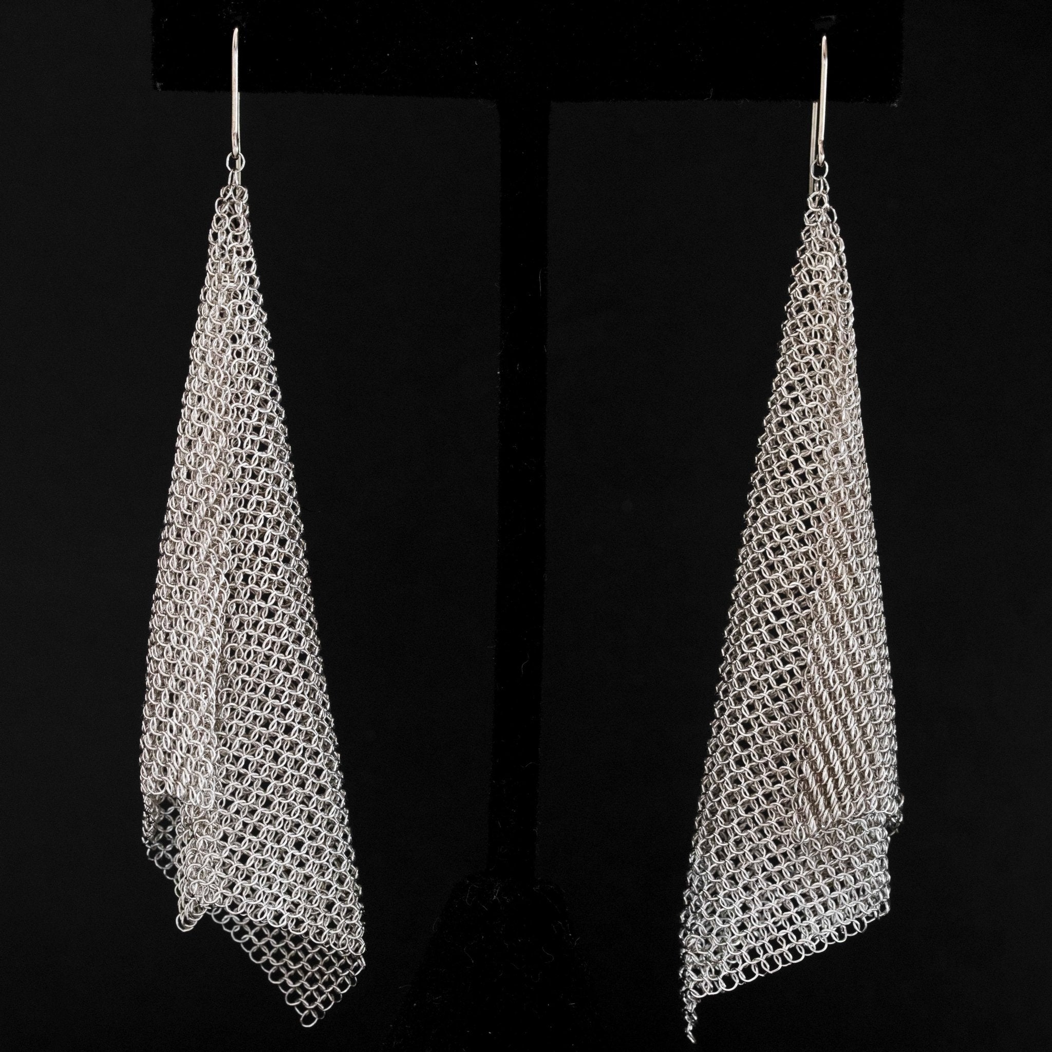 Silver Mesh Earrings, Elsa Peretti for Tiffany & Co.