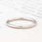 Slim platinum wedding band 