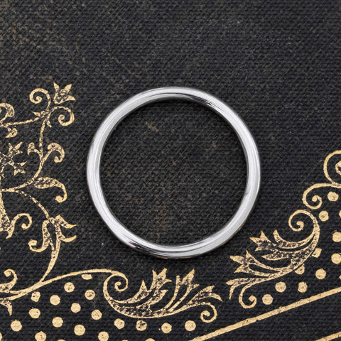 Slim Platinum Wedding Band
