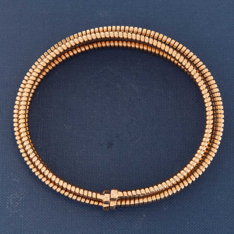 Triple Row Wide Tubogas Bracelet, Italian