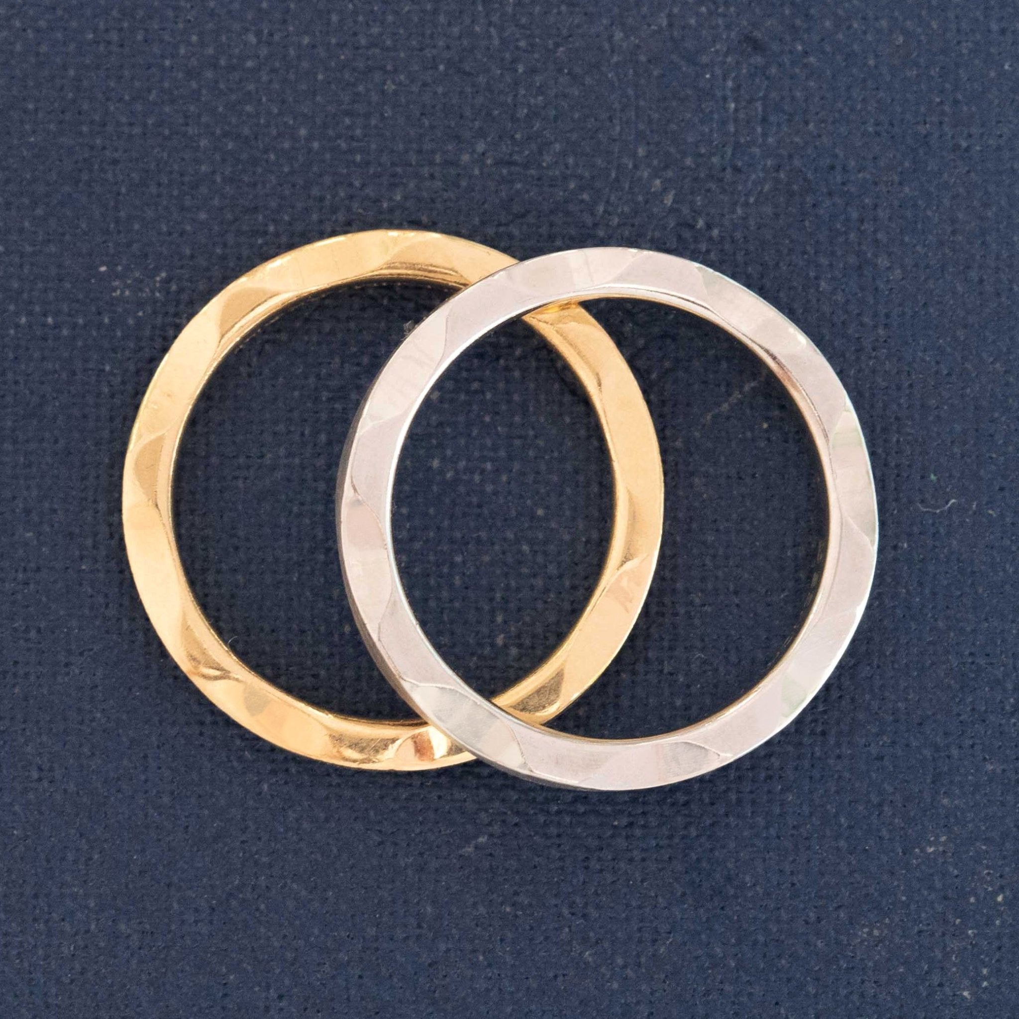 Two Tone Wavy Stacker Bands, by Benchmark