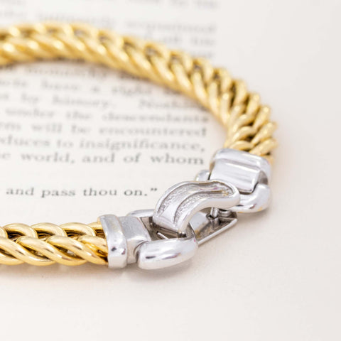 Unisex Curb Link Buckle Bracelet