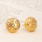 Victorian Diamond Star Motif Button Earrings French