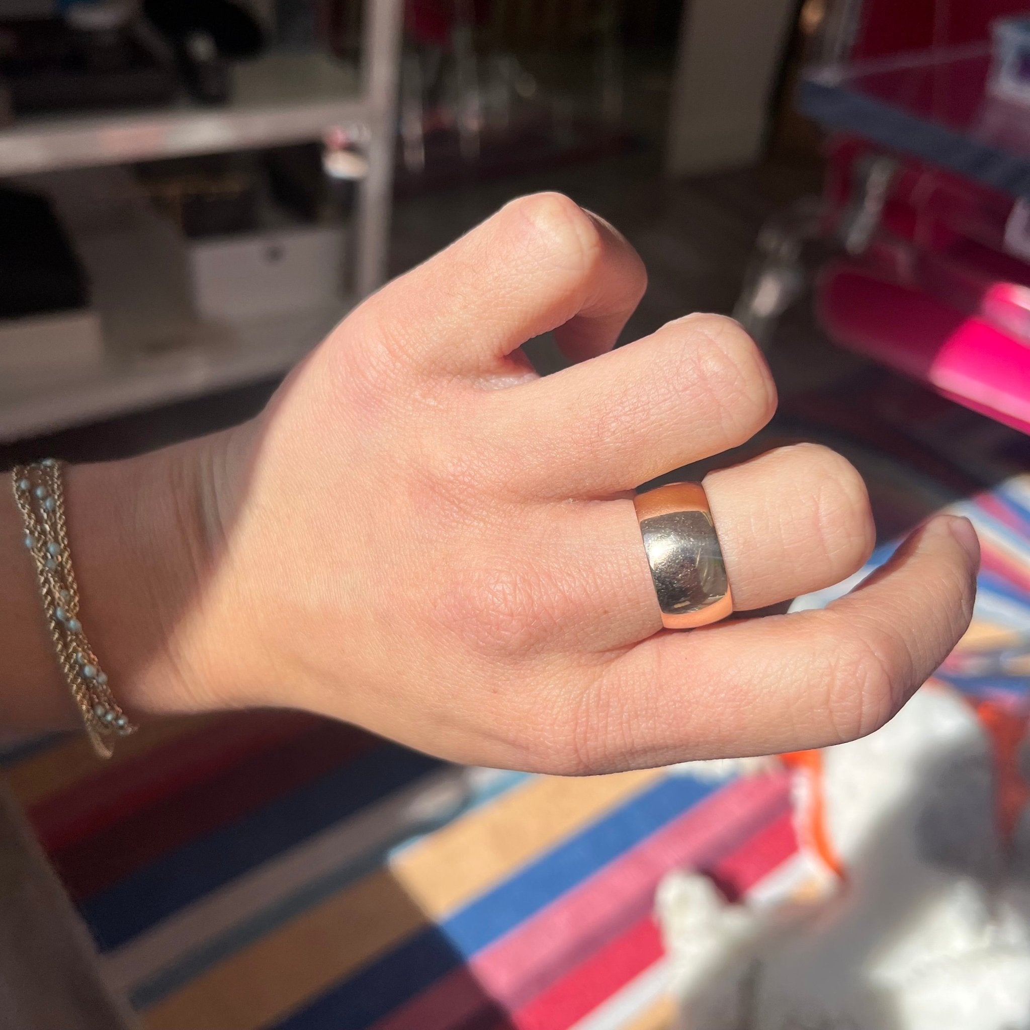 Victorian 14kt rose gold wedding band