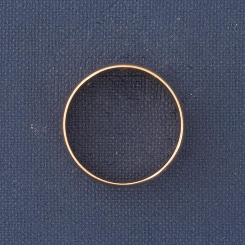 Victorian Rose Gold Wide Band circa 1883