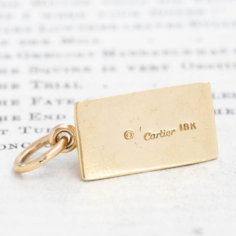 Vintage 1/2 oz Ingot Pendant, by Cartier