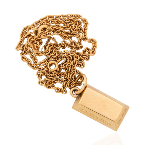 Vintage 1/2oz Ingot Pendant, by Cartier
