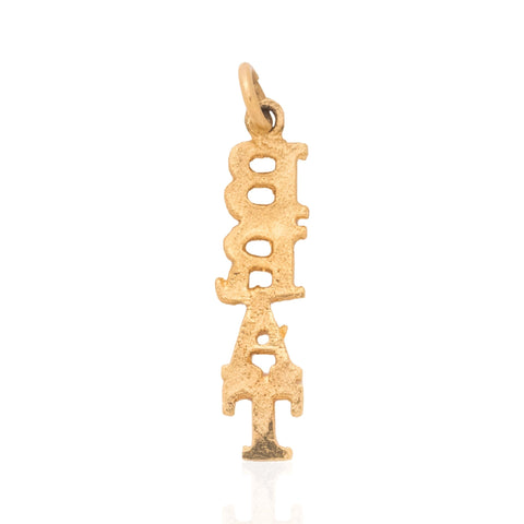 Vintage 14K yellow gold BRAT charm – alternate view 4