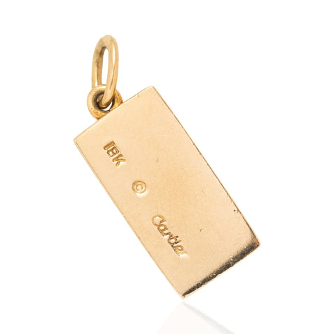 Vintage 1/4oz Ingot Pendant, by Cartier