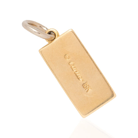 Vintage 1/4oz Ingot Pendant, by Cartier
