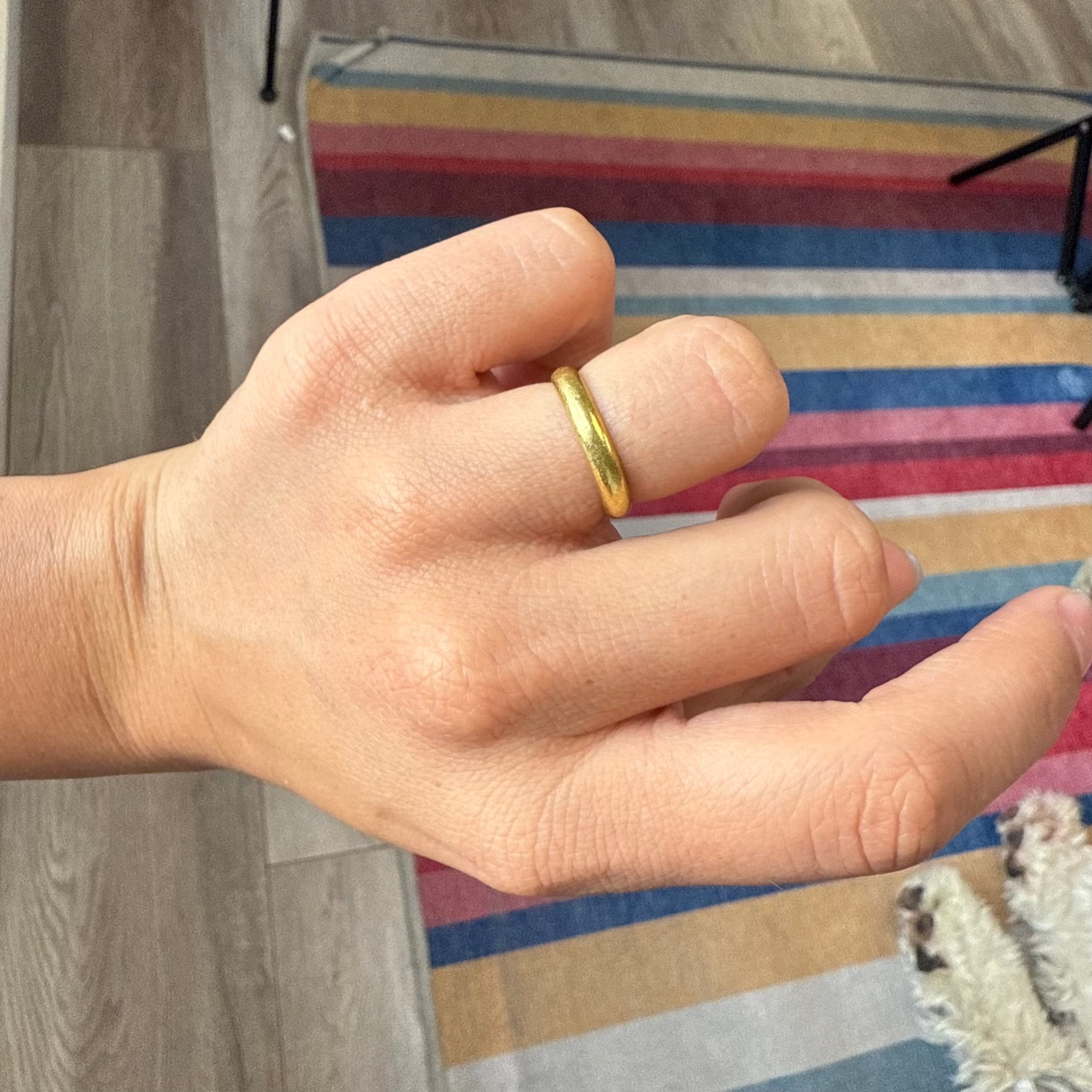 Vintage 22kt Wedding Band, 3.6mm