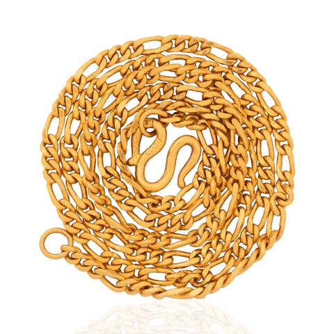 Vintage 24kt Figaro Chain Necklace
