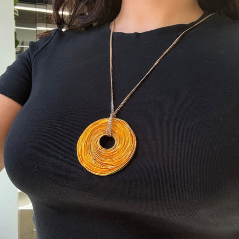 Vintage 24kt Gold Sculptural Pendant, by Niessing