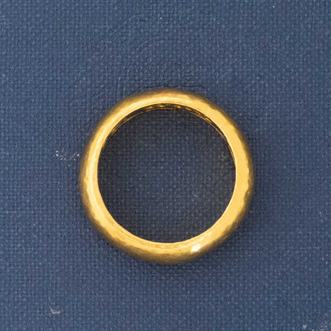 Vintage 24kt Wide Gold Band, 6mm
