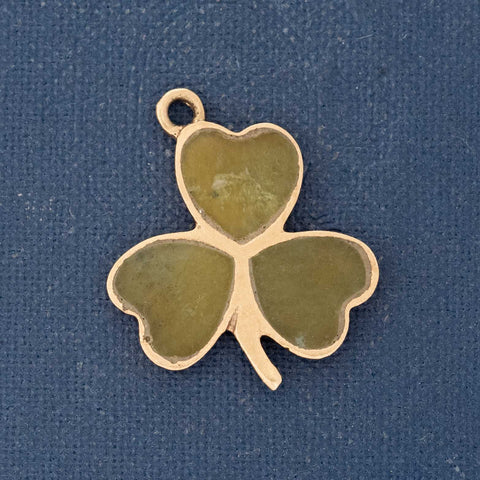 Vintage 3 Leaf Clover Charm, English