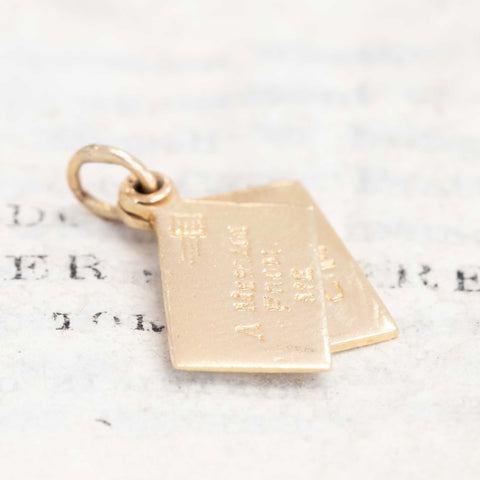 Vintage A Message From Me Letter Charm