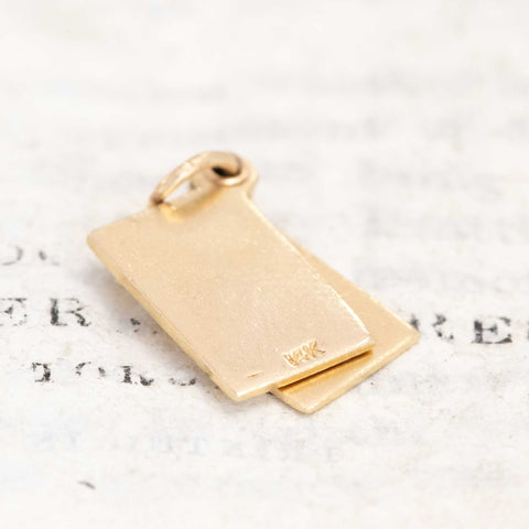 Vintage A Message From Me Letter Charm